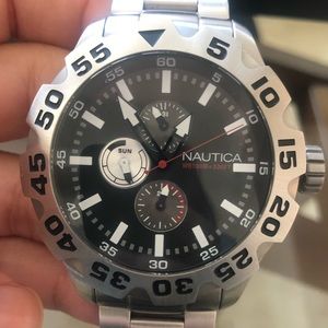 COPY - Nautica Stainless Steel Band+Blk Chrono